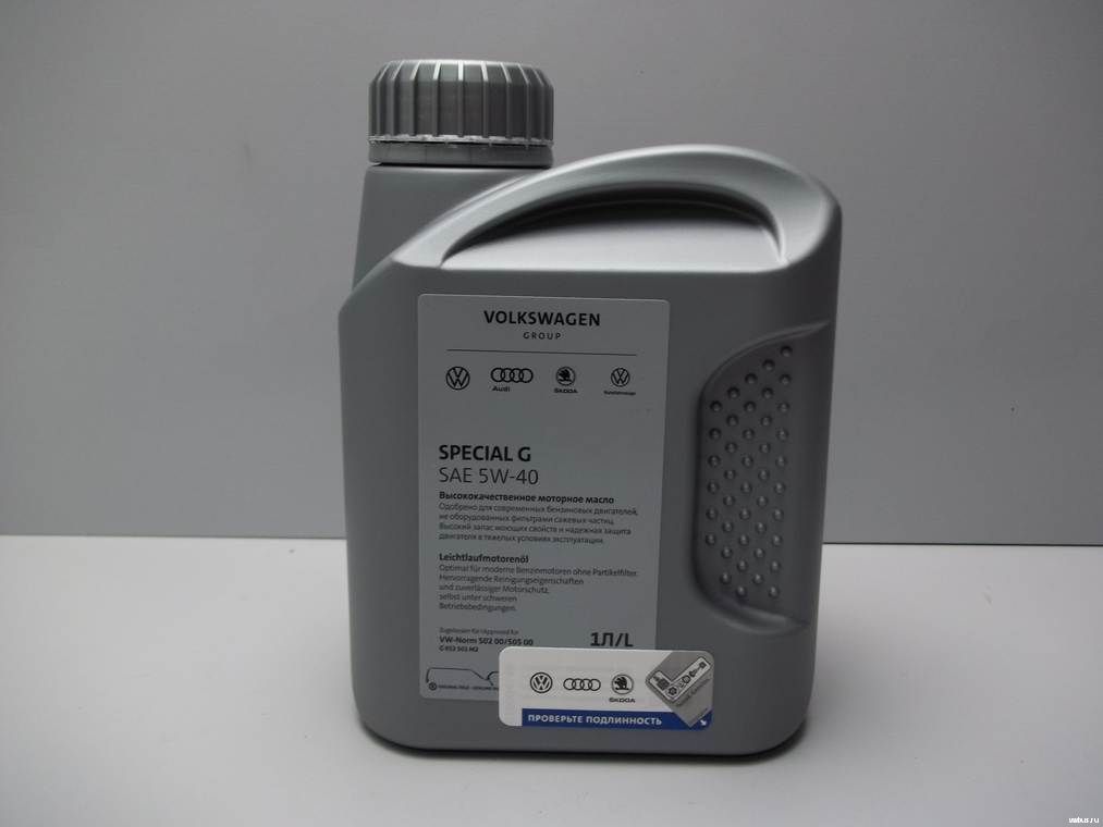 Моторное масло 5W40 Special G 1 л синтетическое VAG GR52502M2