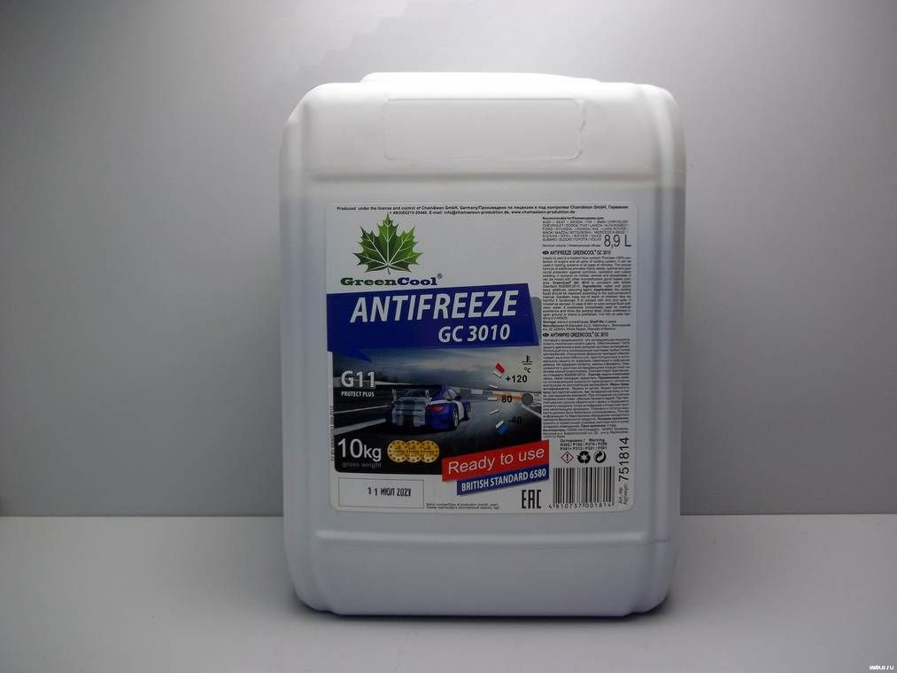 Антифриз синий 10 л GREENCOOL 751814