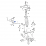 Резинки стабилизатора разрезная 85->> JP Group 1140600600