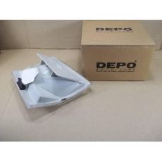 Поворотник L белый DEPO 441-1510L-UE-C