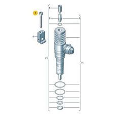 Болт топливной форсунки М6х64 1.9 VAG 038103385A