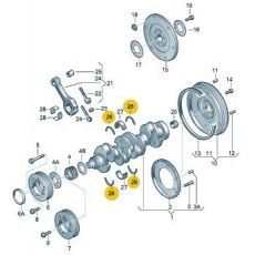 Вкладыши полукольца AXC AXB VAG 026198421