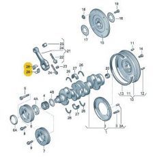 Вкладыши шатунные STD AXA до 2005 Kolbenschmidt 77307600