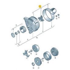 Генератор 90A AXC,AXB +Т-4 2,5D 99-- Delta autotechnik L41490