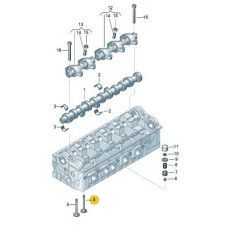 Клапан впускной AXD,AXE,BLJ,AXC,AXB Kolbenschmidt 331033