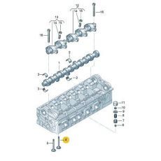 Клапан впускной AXD,AXE,BLJ,AXC,AXB Kolbenschmidt 331033