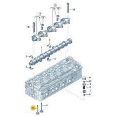 Клапан выпускной AXD,AXE,BLJ,AXC,AXB HANS PRIES/TOPRAN 108105546