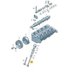 Клапан выпускной AXD,AXE,BLJ,AXC,AXB Kolbenschmidt 331034