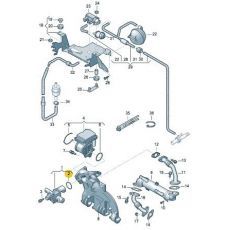 Клапан системы циркуляции ОГ кольцо BRS BRR VAG N90062702