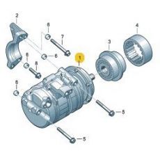 Компрессор кондиционера AXE AXD BPC BNZ + TOUAREG Nissens 890635