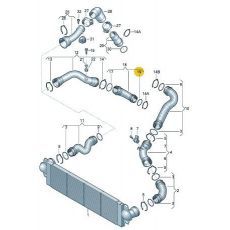 Охладитель наддува воздуха Кольцо AXB AXC BRR BRS VAG 3C0145117