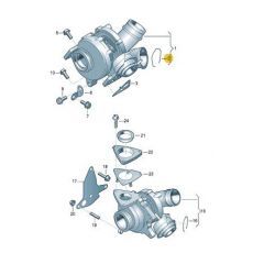 Охладитель наддува воздуха Зажим AXD AXE VAG 1J0145769D