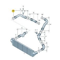 Охладитель наддува воздуха Зажим AXB AXC BRR BRS VAG 1J0145769G