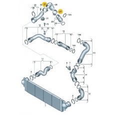 Охладитель наддува воздуха Хомут BNZ BPC VAG N10518901