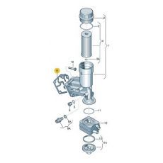Прокладка корпуса масляного фильтра AXC,AXB,BRR,BRS VAG 045115441