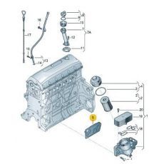 Прокладка корпуса масляного фильтра AXD,AXE + TOUAREG VAG 070115441A