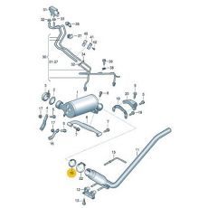 Прокладка приемной трубы VAG 7H0253115D