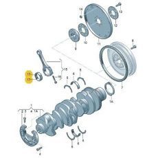 Вкладыши шатунные STD AXD,AXE STD Kolbenschmidt 77803600