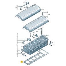 Прокладка головки блока AXD,AXE 3 Elring 150.451