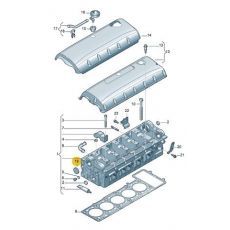 Сальник распредвала (заглушка) 2.5 VAG 070103407