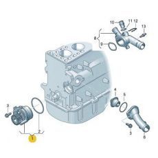 Помпа AXB,AXC,BRS,BRR VAG 045121011H