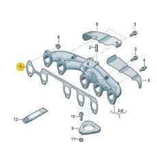 Прокладка выпускного коллектора AXD,AXE Victor Reinz 71-36106-00