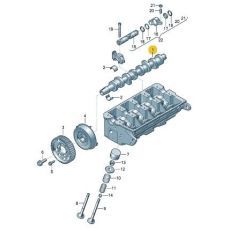 Распредвал 1,9 AXC AXB Kolbenschmidt 50006304