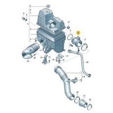 Расходомер воздуха AXC,AXB,BRR,BRS BOSCH 0281002531