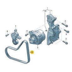 Ремень генератора AXB,AXC,BRR,BRS 2006>> CONTITECH 6PK1138