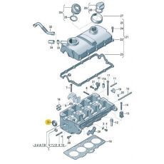 Сальник распредвала 1.9 2.0 VAG 038103085C
