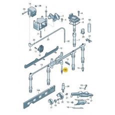 Свеча накала AXC AXB AXD AXE BOSCH 0250202023