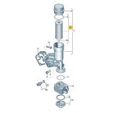 Фильтр масляный [картридж] 1.9 L VAG 071115562C