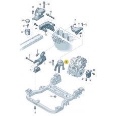 Подушка двигателя задняя AXB,AXC,AXA,AXD,AXE,BLJ LEMFOERDER 3502601