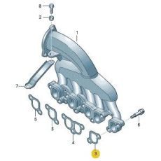 Прокладка впускного коллектора AXD AXE BJL 2.5 Victor Reinz 71-36076-00