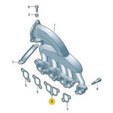 Прокладка впускного коллектора AXD AXE BJL 2.5 Victor Reinz 71-36074-00