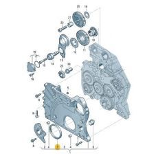 Сальник коленвала задний 2.5 + TOUAREG Elring 728.880