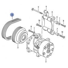 Ремень генератора с кондиционером AHY,AGX CONTITECH 6PK2170