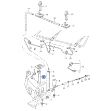 Бачок омывателя большой VAG 701955453C