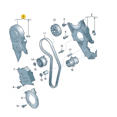 Кожух ремня ГРМ верхний VAG 045109107F