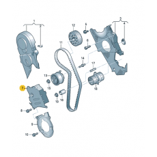 Кожух ремня ГРМ средний >>2006 VAG 045109147A