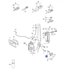 Замка скоба на кузове болт M8x22 VAG N10234901