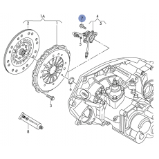 Выжимной подшипник гидравлический болт M7x19 VAG N90167801