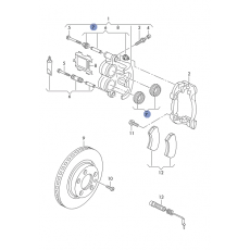 Ремкомплект суппорта переднего и заднего LT-46 BOSCH FRENKIT 245023