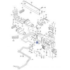 Радиатор печки задней MAHLE AH48000S