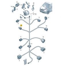 Корпус плоского разъема 3 контакта насос системы охлаждения VAG 4H0973703