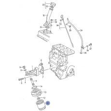 Фильтр масляный AFN AVG 1Z AHU Kolbenschmidt 50013513