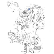 Радиатор печки передний MAHLE AH47000S