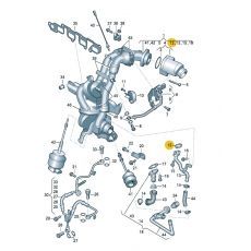 Прокладка на слив турбины CFCA VAG 03L145757F