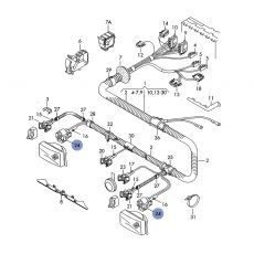 Корпус плоского разъема 3 контакта для фары TE PARTS 7741143