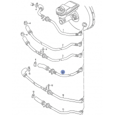 Вакуумная трубка с клапаном VAG 701611931P